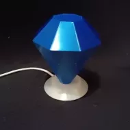 Lampe gemme bleue